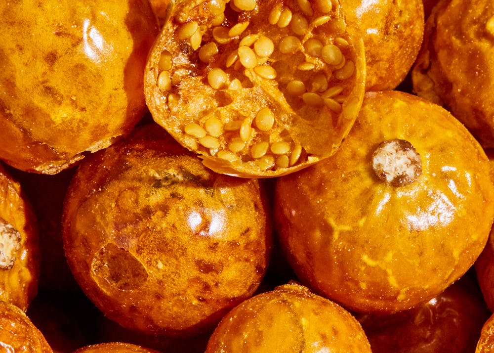 Gepuffte Früchte