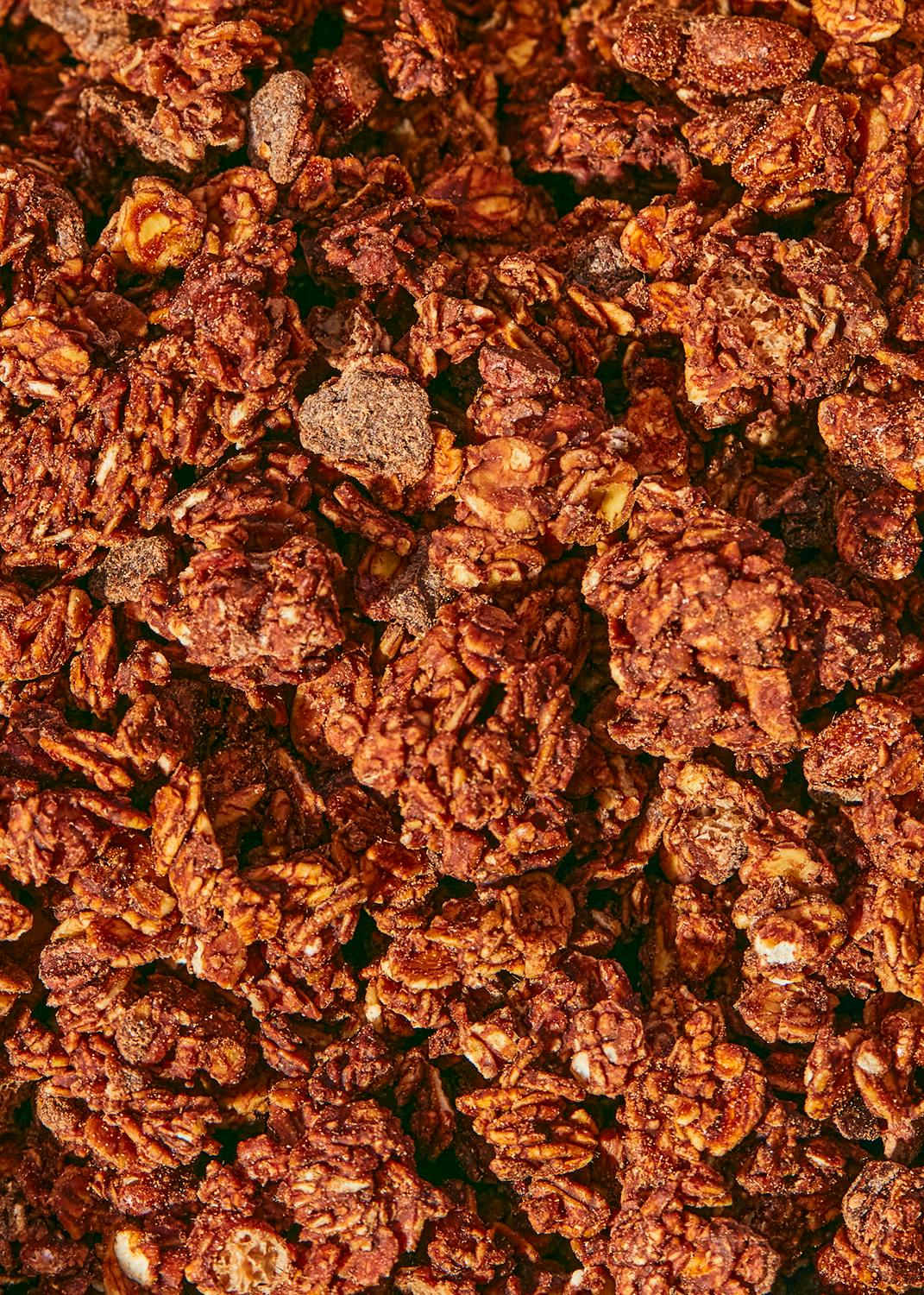 eine Nahaufnahme eines Haufens Müsli