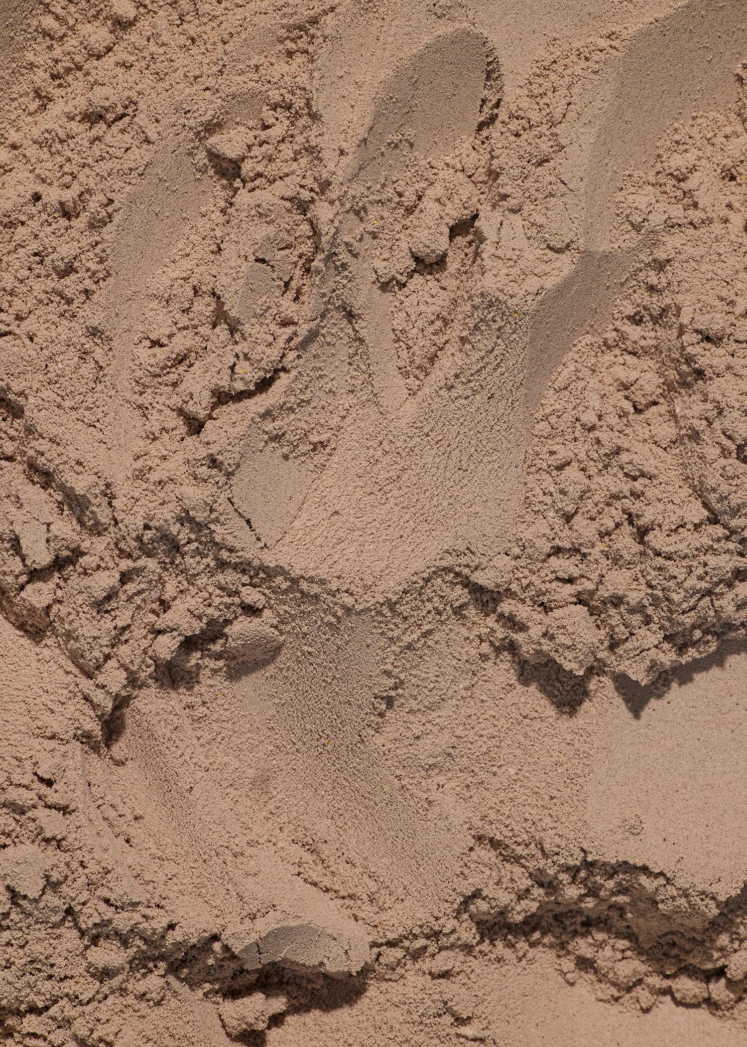 eine Nahaufnahme von einem Haufen Sand